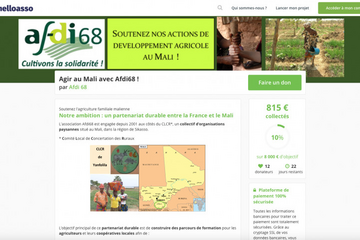 HelloAsso, Afdi 68, Mali, appel, dons, clcr, solidarité, soutien, agriculture, familiale, afrique, a